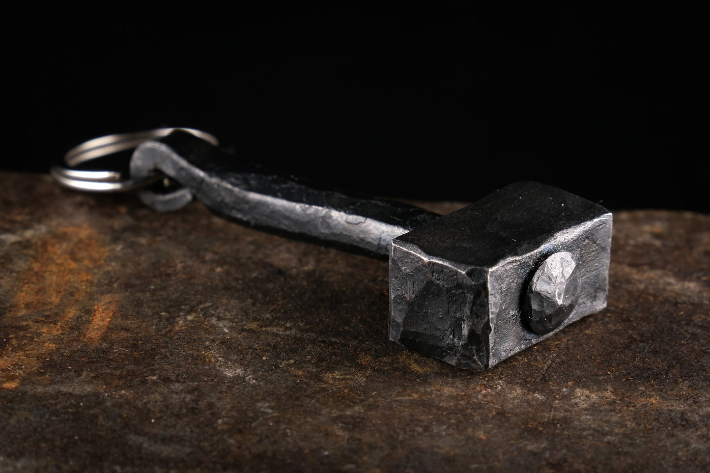Hand-Forged Norse God Hammer Keychain