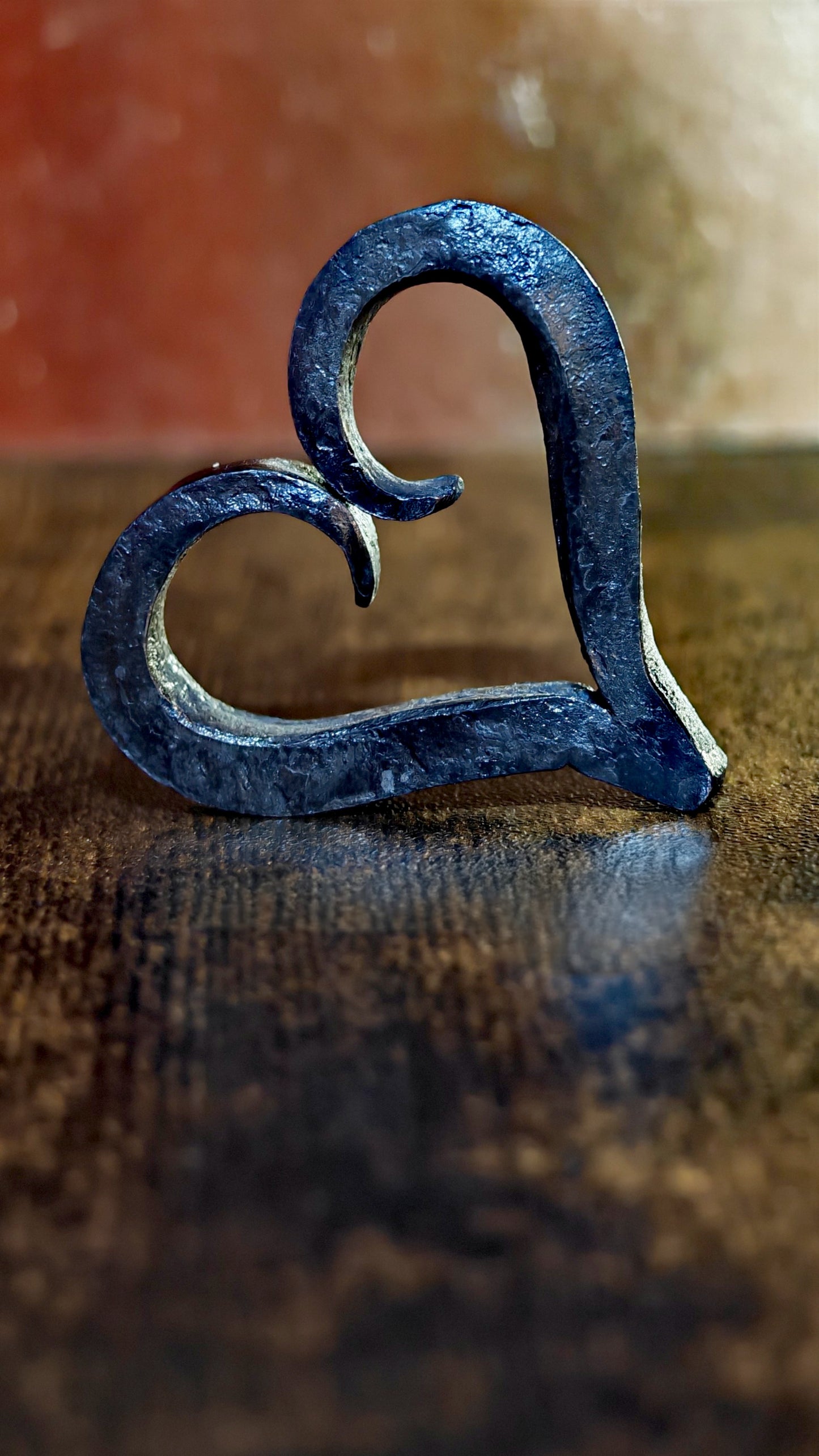 Hand-Forged Iron Heart – A Symbol of Strength & Love